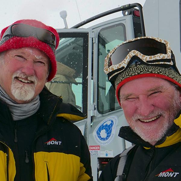 Richard Smith and Andrew Smith in Antarcctica