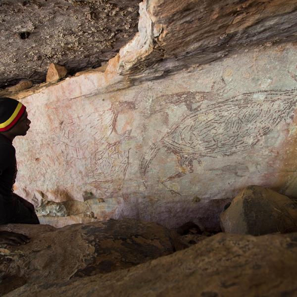 Traditional owner Ian Waina,
