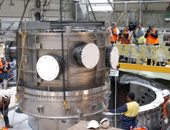 OPAL reactor during its construction in 2002