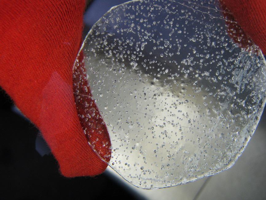 Gas in ice
